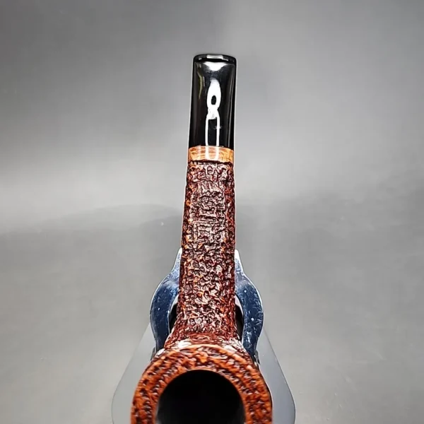 Ser Jacopo Rowlette Wax Drip Canadian Estate Briar Pipe, Unsmoked - Image 7