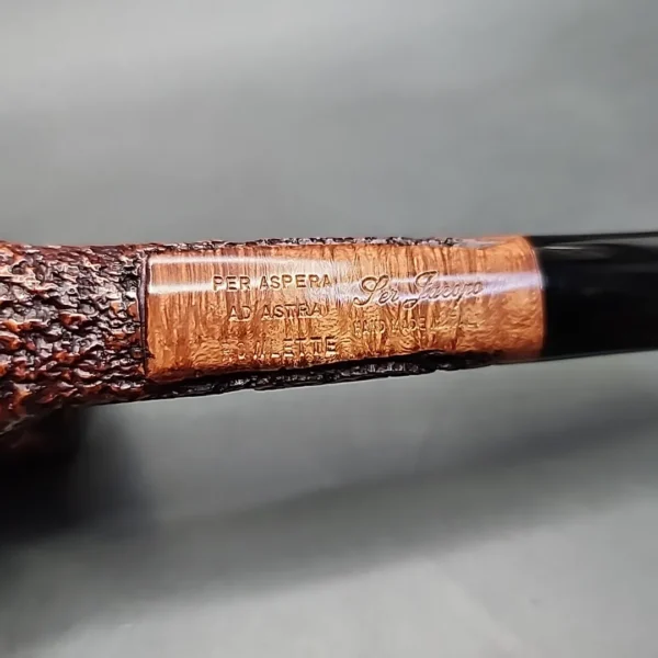 Ser Jacopo Rowlette Wax Drip Canadian Estate Briar Pipe, Unsmoked - Image 10