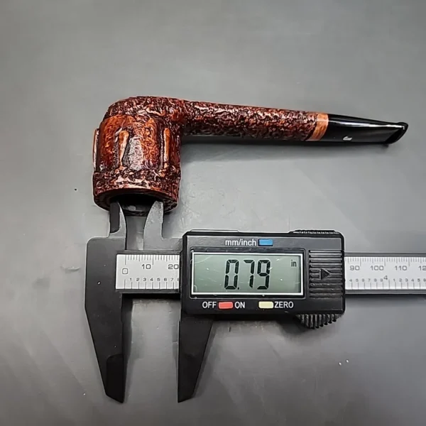 Ser Jacopo Rowlette Wax Drip Canadian Estate Briar Pipe, Unsmoked - Image 12