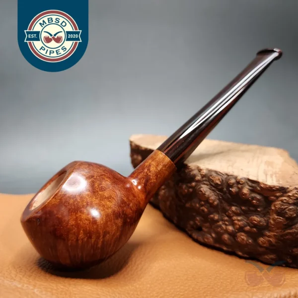 Dave Neeb Smooth Squat Tomato w/ Cumberland Handmade Briar Pipe, New