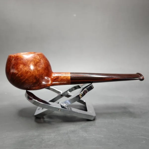 Dave Neeb Smooth Squat Tomato w/ Cumberland Handmade Briar Pipe, New - Image 4