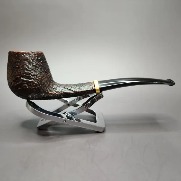 Tonni Nielsen for NAPS Sandblasted Brandy w/ Boxwood Estate Briar Pipe, Danish Estates - Image 3