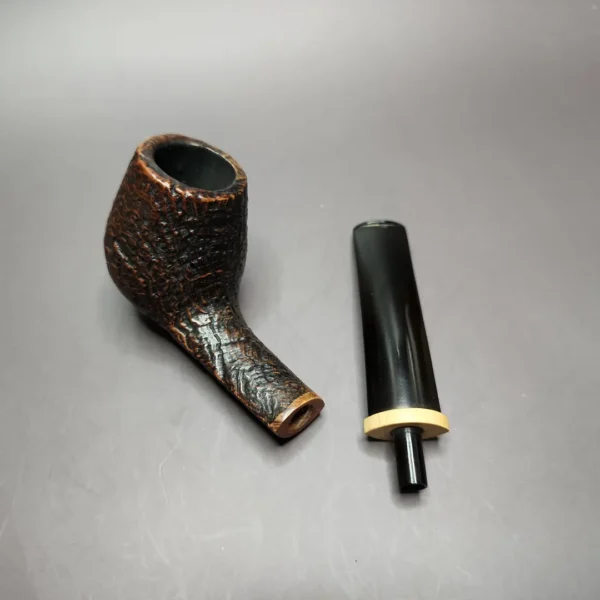 Tonni Nielsen for NAPS Sandblasted Brandy w/ Boxwood Estate Briar Pipe, Danish Estates - Image 11