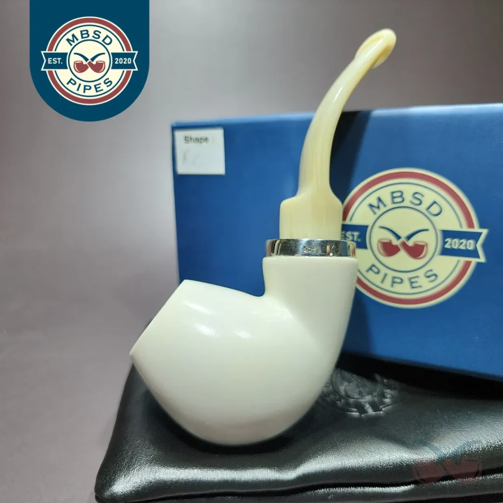 Meerschaum Pipe, Block Meerschaum Hurricane Pipe store (MC022-120)