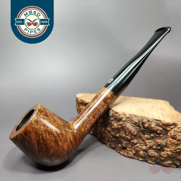 James Upshall P Grade Grp 4 Smooth Billiard Estate Briar Pipe, Unsmoked