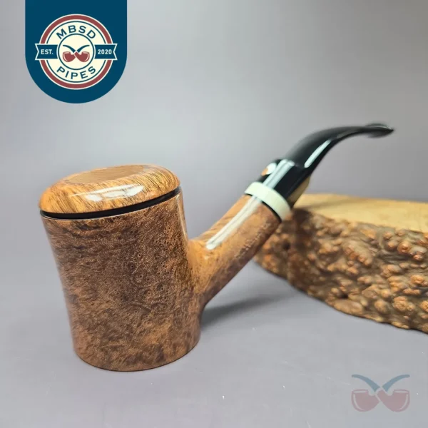 Cavicchi Bologna 2024 Smooth Cherrywood w/ Ivorite Estate Briar Pipe, Unsmoked