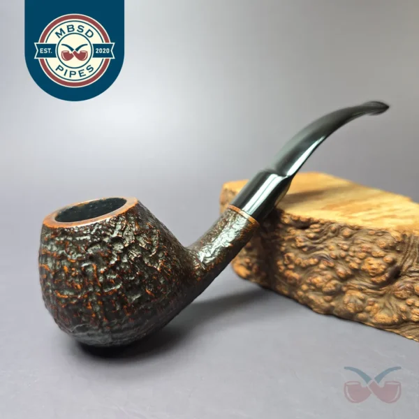 Tonni Nielsen Sandblasted Apple Estate Briar Pipe, Danish Estates