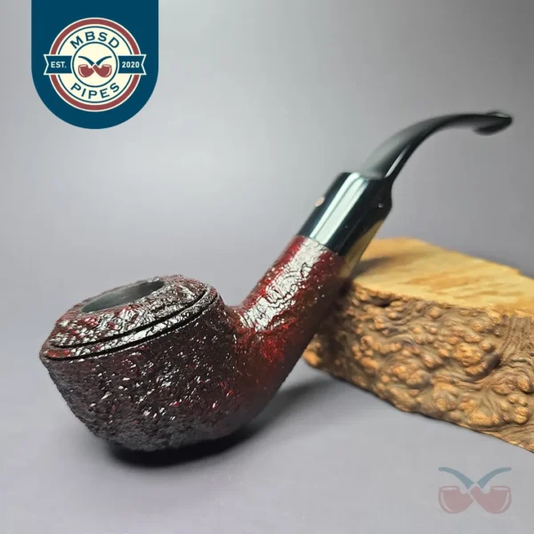 Ashton Pebble Grain XXX Sandblasted Rhodesian Estate Briar Pipe, Unsmoked