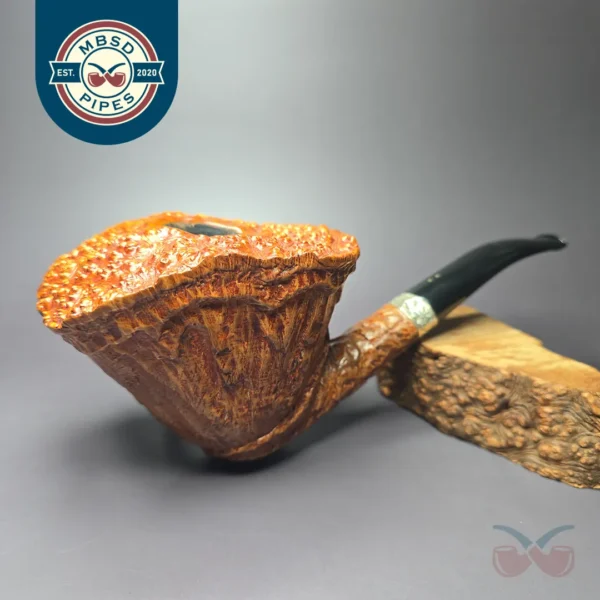 Radice Underwood Magnum w/ Silver Wax Drip Estate Briar Pipe, Italian Estates