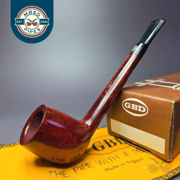 GBD Pre-1980 New Standard 254 Smooth Lumberman Estate Briar Pipe, Unsmoked