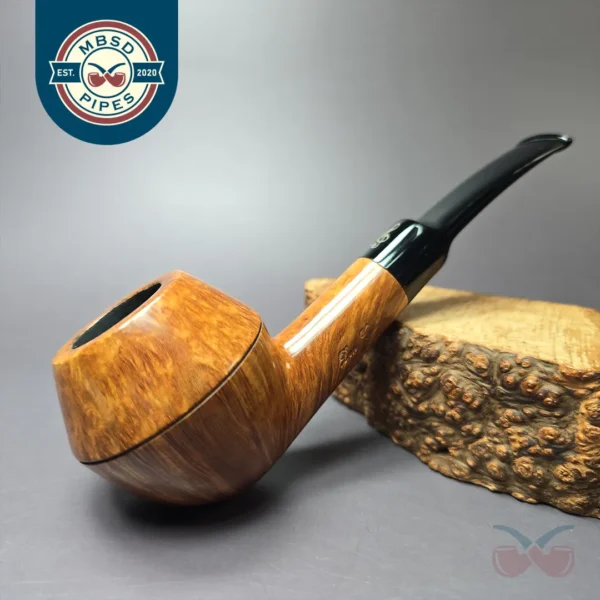 Don Carlos Two Note Smooth Rhodesian Estate Briar Pipe, Italian Estates