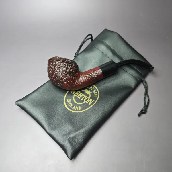 Ashton Pebble Grain XXX Sandblasted Rhodesian Estate Briar Pipe, Unsmoked - Image 2