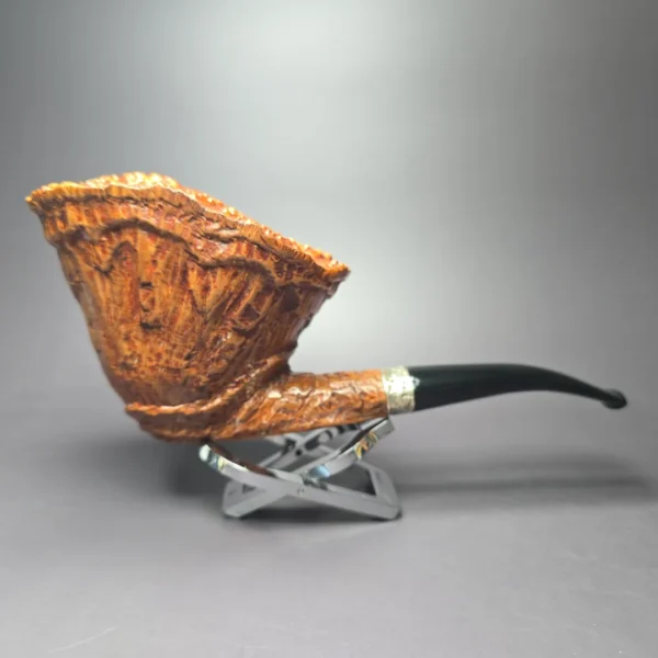 Radice Underwood Magnum w/ Silver Wax Drip Estate Briar Pipe, Italian Estates - Image 2