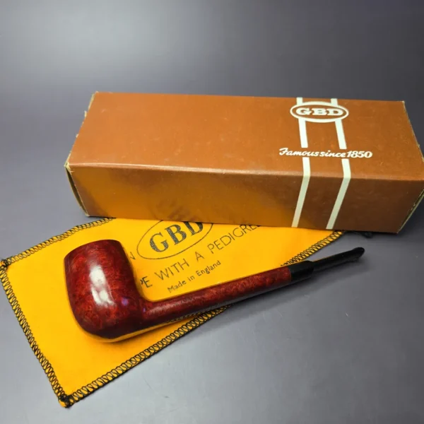 GBD Pre-1980 New Standard 254 Smooth Lumberman Estate Briar Pipe, Unsmoked - Image 2