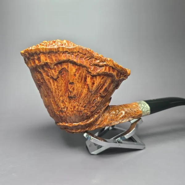 Radice Underwood Magnum w/ Silver Wax Drip Estate Briar Pipe, Italian Estates - Image 3