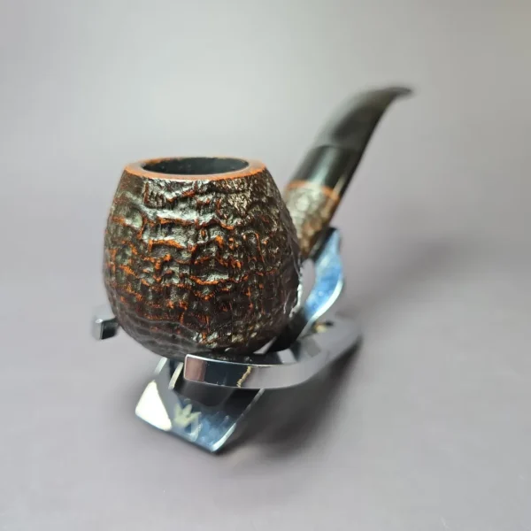 Tonni Nielsen Sandblasted Apple Estate Briar Pipe, Danish Estates - Image 4