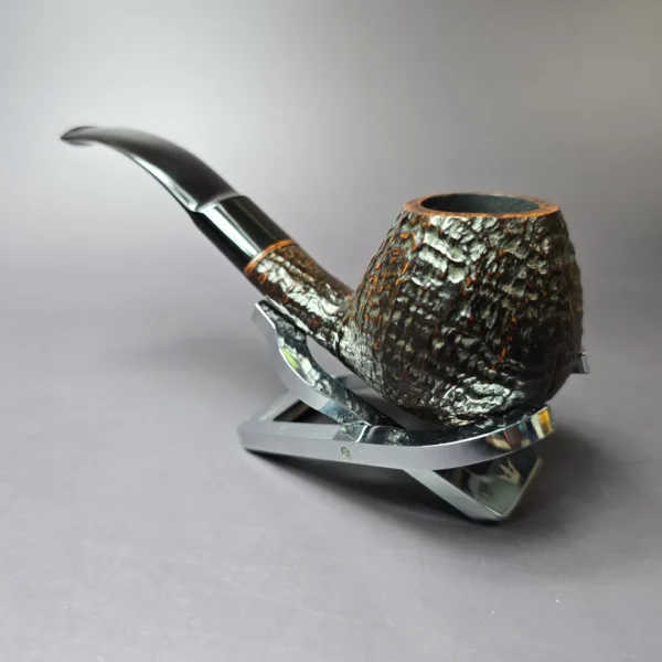 Tonni Nielsen Sandblasted Apple Estate Briar Pipe, Danish Estates - Image 5