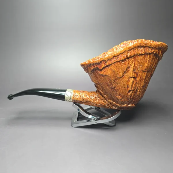 Radice Underwood Magnum w/ Silver Wax Drip Estate Briar Pipe, Italian Estates - Image 5