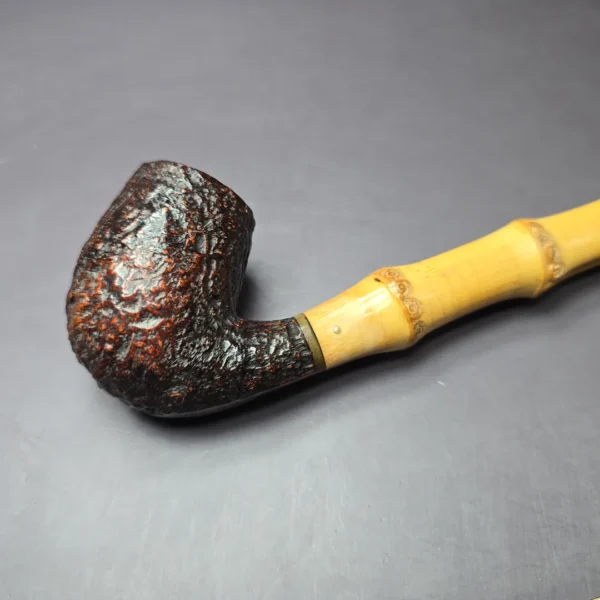 Dunhill 1962 Shell Briar Whangee 56 Bamboo Churchwarden Estate Briar Pipe, English Estates - Image 6