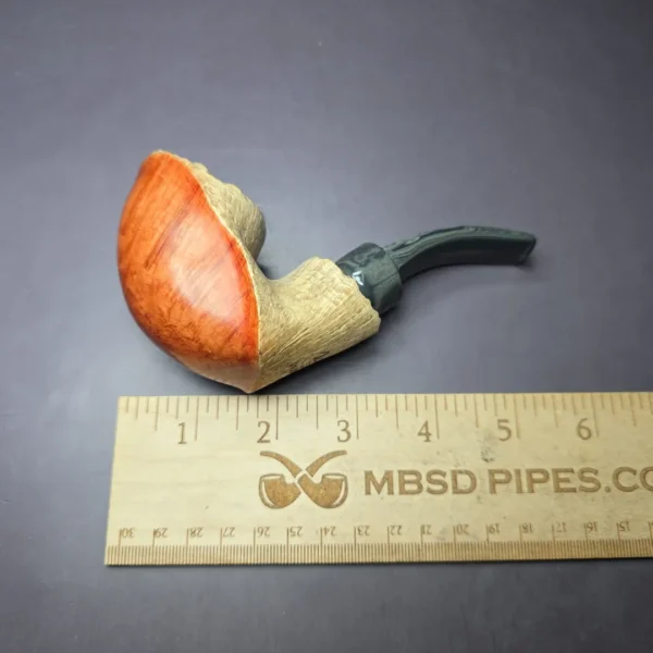 Yiannos Kokkinos Partially Sandblasted Freehand Estate Briar Pipe, Other Estates - Image 8