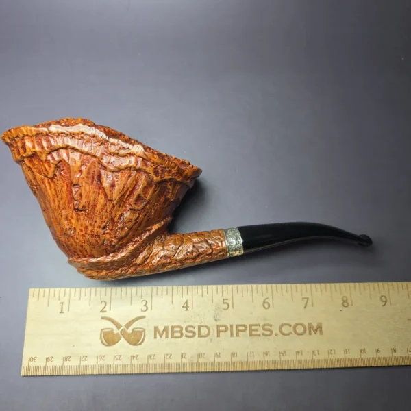 Radice Underwood Magnum w/ Silver Wax Drip Estate Briar Pipe, Italian Estates - Image 9