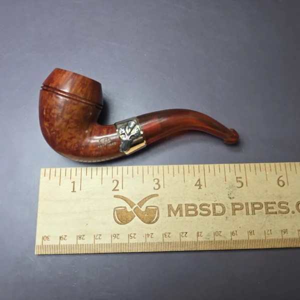 19th c. CPF Best Make w/ Amber Stem Rhodesian Estate Briar Pipe, Unsmoked - Image 10