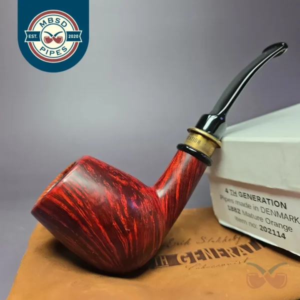 4th Generation 1882 (by Peder Jeppesen) Smooth Brandy Estate Briar Pipe, Unsmoked