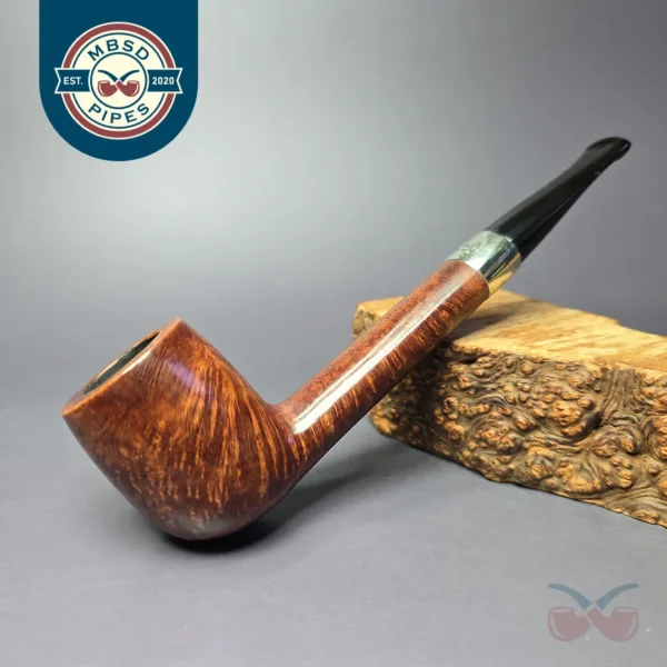 Peterson Aran Nickel Mounted 264 Smooth Canadian Estate Briar Pipe, Irish Estates