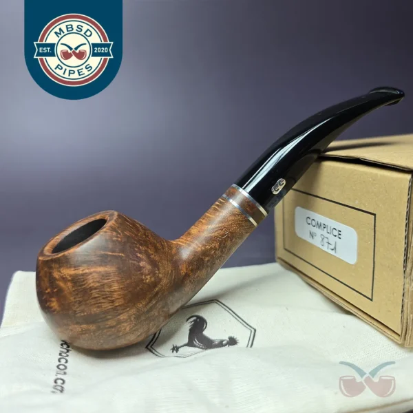 Chacom Complice 871 Smooth Author Estate Briar Pipe, Unsmoked