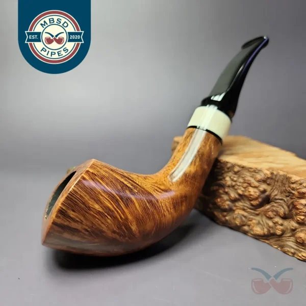 Rick Knight Smooth Horn w/ Ivorite Estate Briar Pipe, American Estates