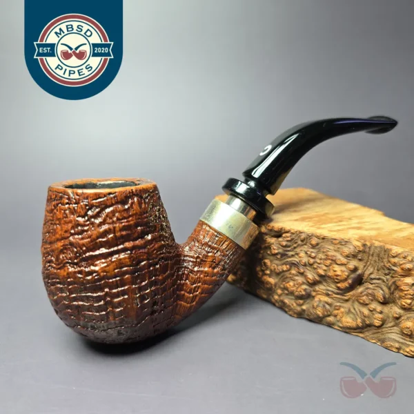 Il Ceppo Imperatori Era Freeline Sandblasted Brandy Estate Briar Pipe, Italian Estates