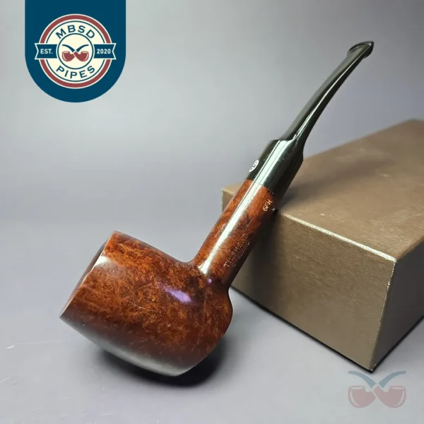 James Upshall Tilshead Group 6 Smooth Poker Estate Briar Pipe, Unsmoked