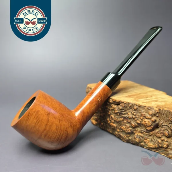 Michel Smooth Saddle Billiard Estate Briar Pipe, Unsmoked