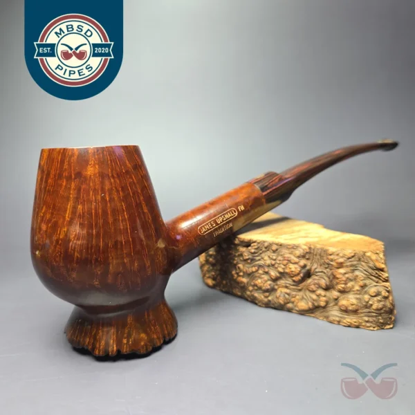 James Upshall Tradition Magnum Plateaux Foot Brandy Estate Briar Pipe, Unsmoked