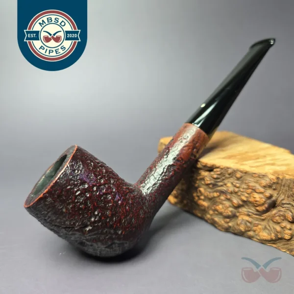 Dunhill 1976 Shell 0513 Sandblasted Billiard Estate Briar Pipe, English Estates