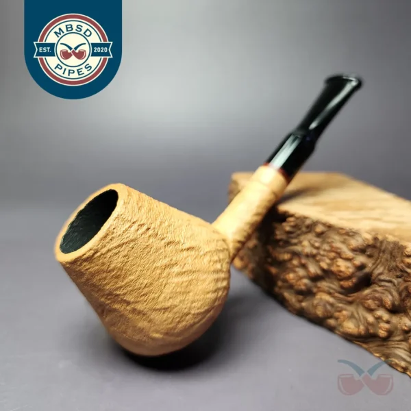 Proxima Natural Sandblasted Brandy Briar Pipe, New