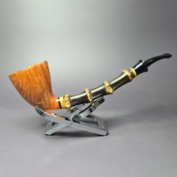 HS Studio Signature Smooth Bamboo Dublin Estate Briar Pipe, Unsmoked - Image 2