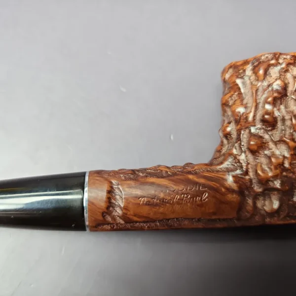 Kaywoodie Natural Burl Rusticated Opera Estate Briar Pipe, American Estates - Image 2