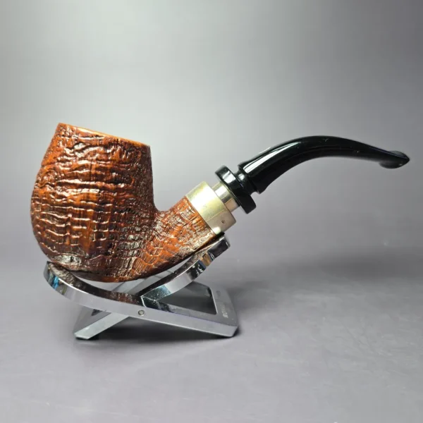 Il Ceppo Imperatori Era Freeline Sandblasted Brandy Estate Briar Pipe, Italian Estates - Image 2