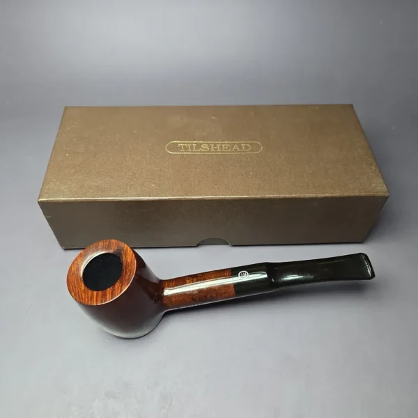 James Upshall Tilshead Group 6 Smooth Poker Estate Briar Pipe, Unsmoked - Image 2