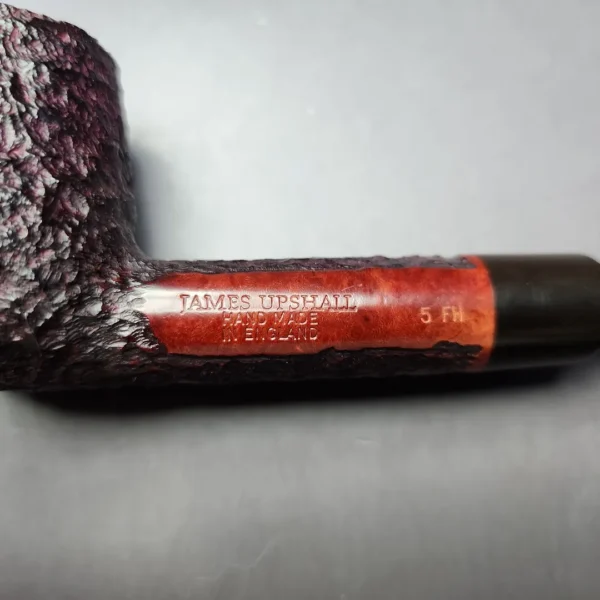 James Upshall Group 5 Bark Rusticated Lovat Estate Briar Pipe, Unsmoked - Image 2