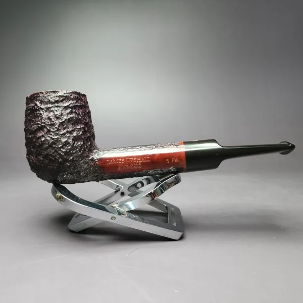 James Upshall Group 5 Bark Rusticated Lovat Estate Briar Pipe, Unsmoked - Image 3