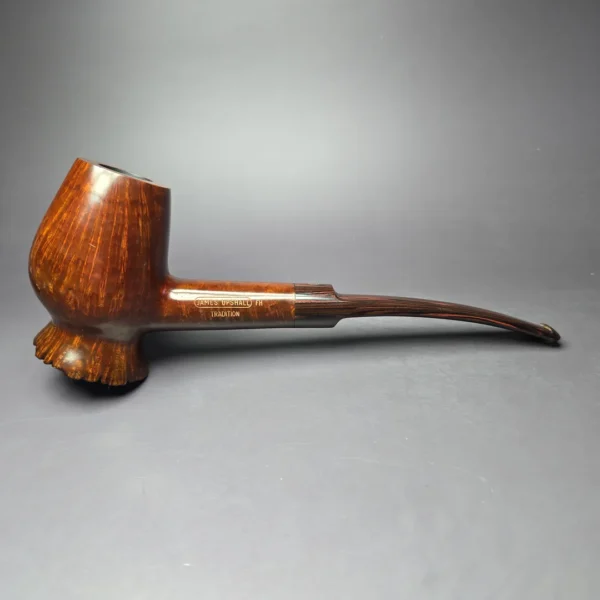 James Upshall Tradition Magnum Plateaux Foot Brandy Estate Briar Pipe, Unsmoked - Image 3