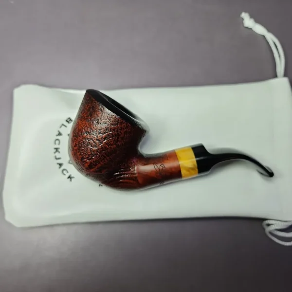 Morgan BlackJack 20 Limited Edition Sandblasted Dublin Briar Pipe, New - Image 3