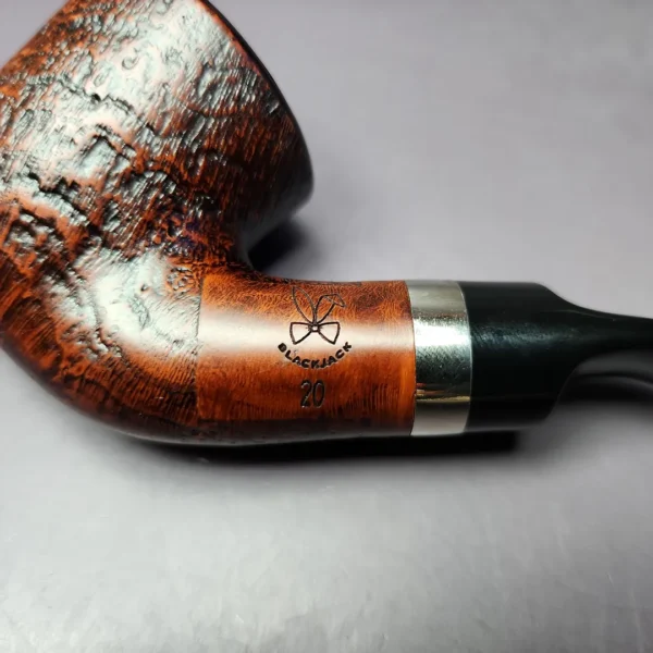 Morgan BlackJack 20 Sandblasted Dublin Briar Pipe, New - Image 3