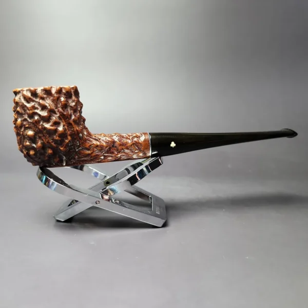 Kaywoodie Natural Burl Rusticated Opera Estate Briar Pipe, American Estates - Image 4