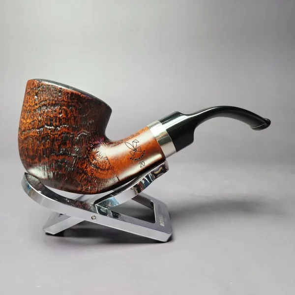 Morgan BlackJack 20 Sandblasted Dublin Briar Pipe, New - Image 4