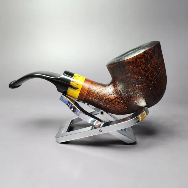 Morgan BlackJack 20 Limited Edition Sandblasted Dublin Briar Pipe, New - Image 5