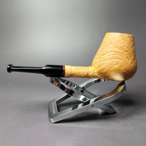 Proxima Natural Sandblasted Brandy Briar Pipe, New - Image 5