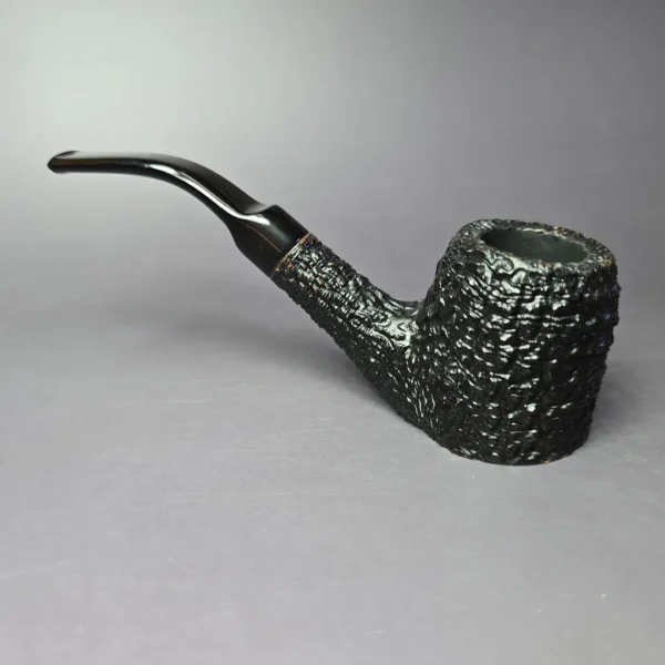 Vendome 40 Rusticated Pot Sitter Estate Briar Pipe, French Estates - Image 6